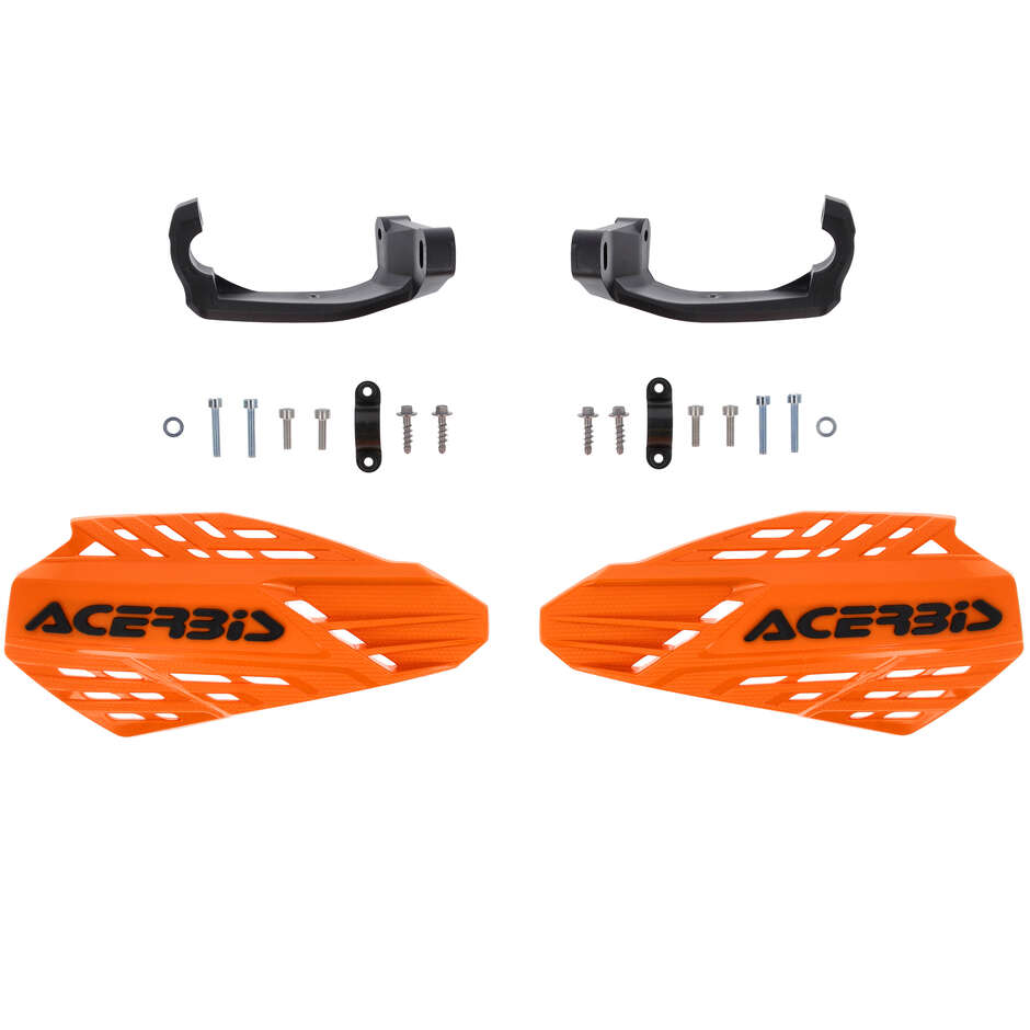 Acerbis LINEAR VENTED Cross Enduro Handguards Orange Black