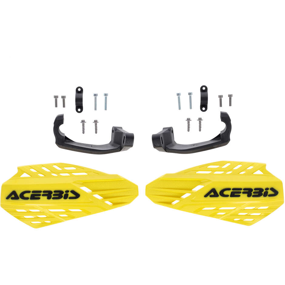 Acerbis LINEAR VENTED Cross Enduro Handguards Yellow Black