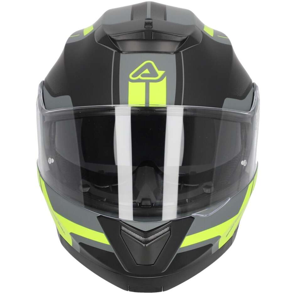 Acerbis Modular Motorcycle Helmet Double Visor SEREL 22.06 Black Yellow Fluo