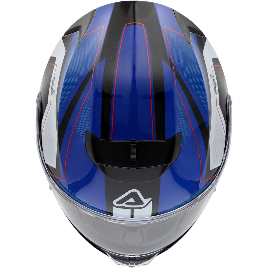Acerbis Modular Motorcycle Helmet Double Visor SEREL 22.06 Blue White