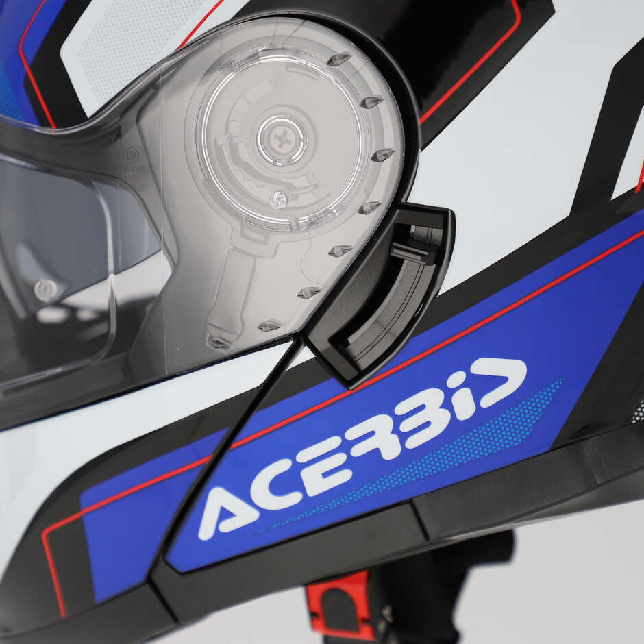 Acerbis Modular Motorcycle Helmet Double Visor SEREL 22.06 Blue White