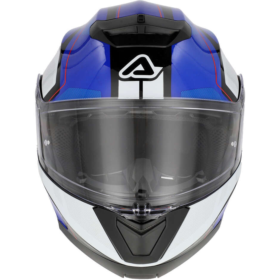 Acerbis Modular Motorcycle Helmet Double Visor SEREL 22.06 Blue White