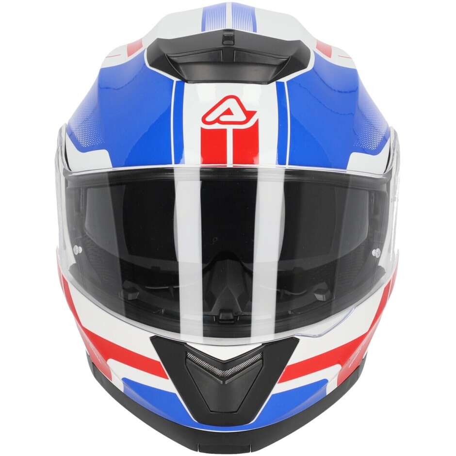 Acerbis Modular Motorcycle Helmet Double Visor SEREL 22.06 White Blue Red
