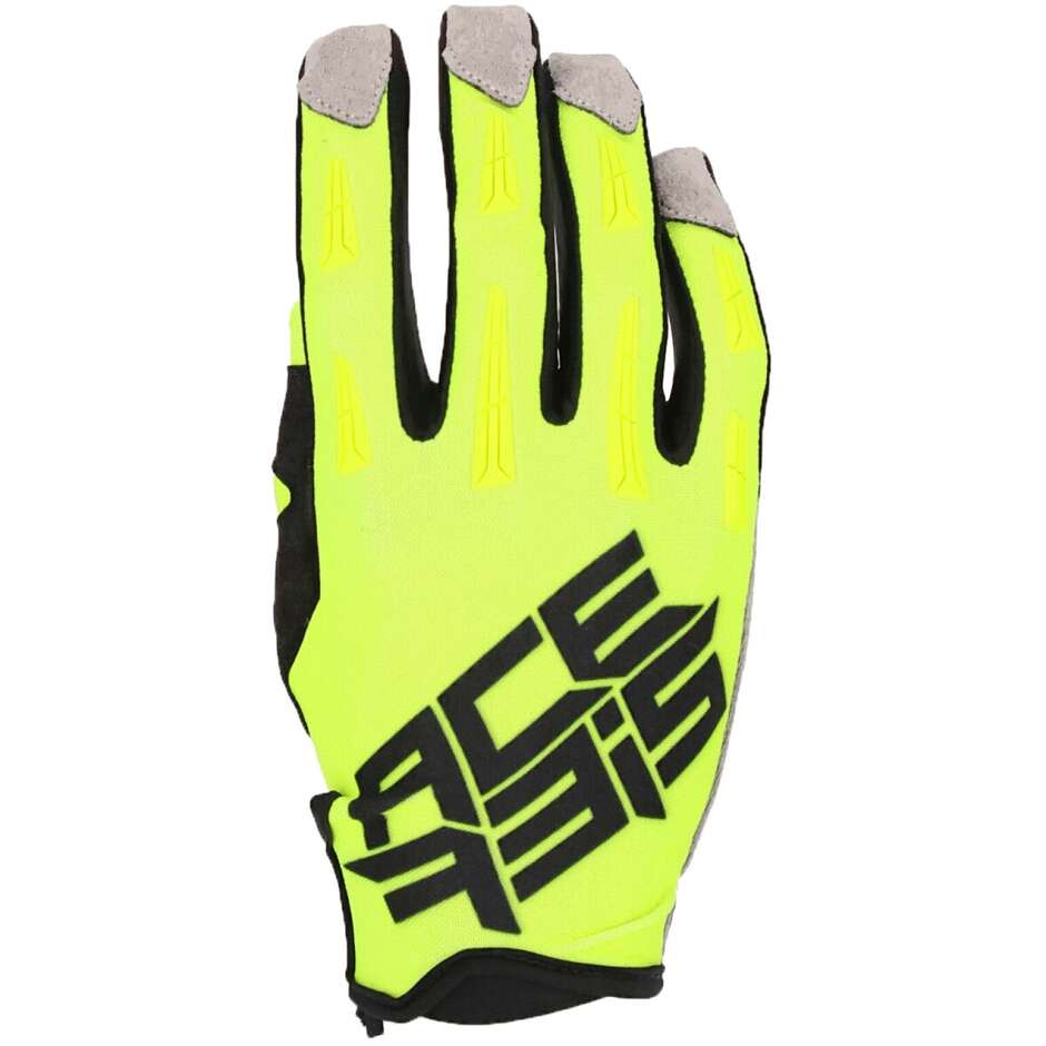 Acerbis Mtb Motorcycle Gloves Model MX XH Yellow Fluo