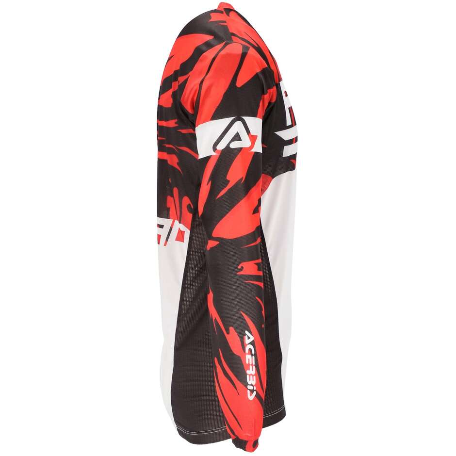 Acerbis Mtb Motorcycle Jersey Model TRACK FIVE White Red