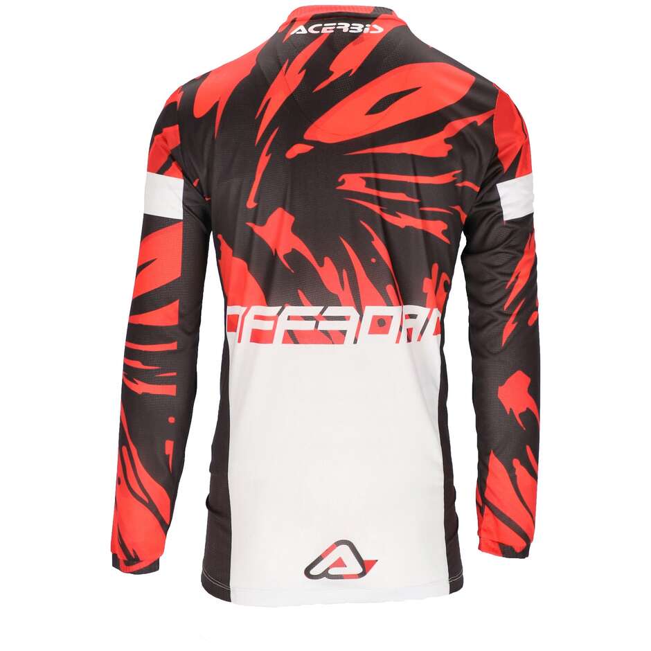 Acerbis Mtb Motorcycle Jersey Model TRACK FIVE White Red