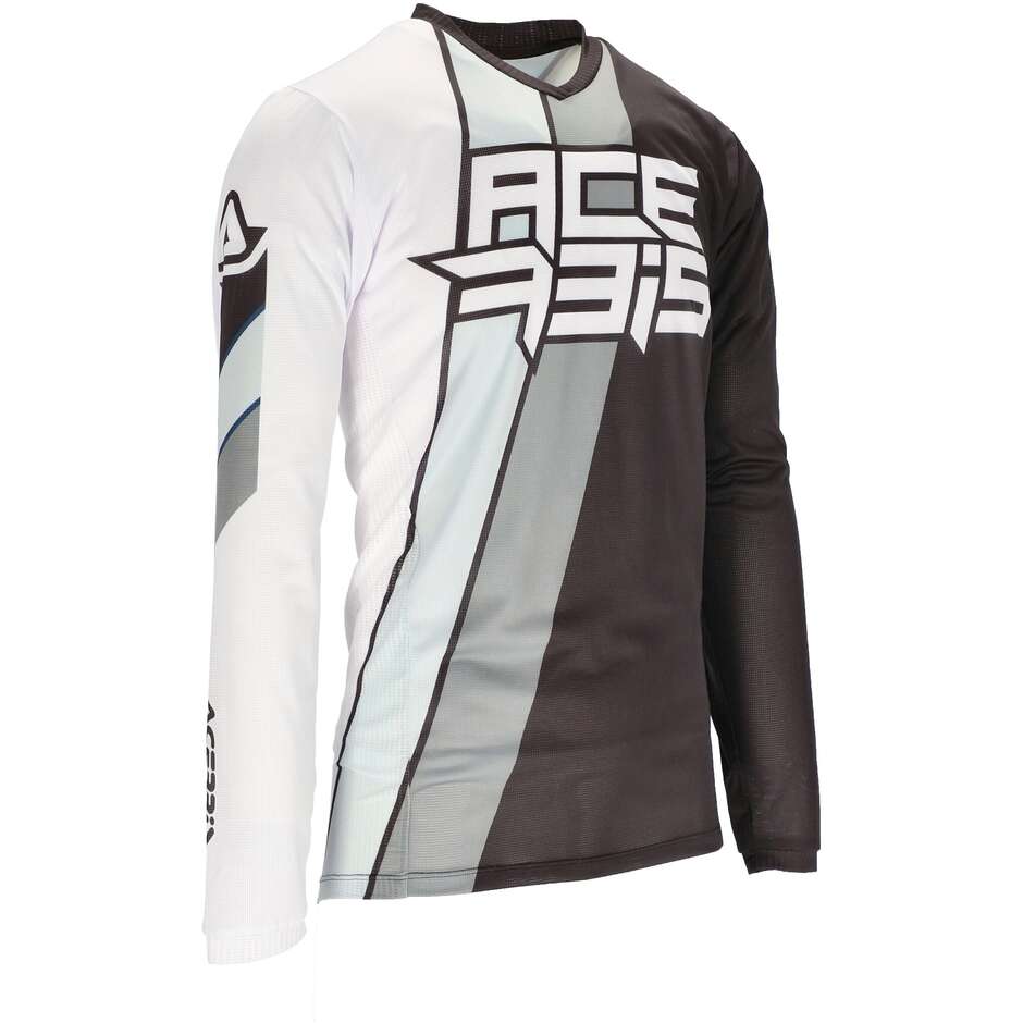 Acerbis Mtb Motorcycle Jersey Model TRACK FOUR Black White