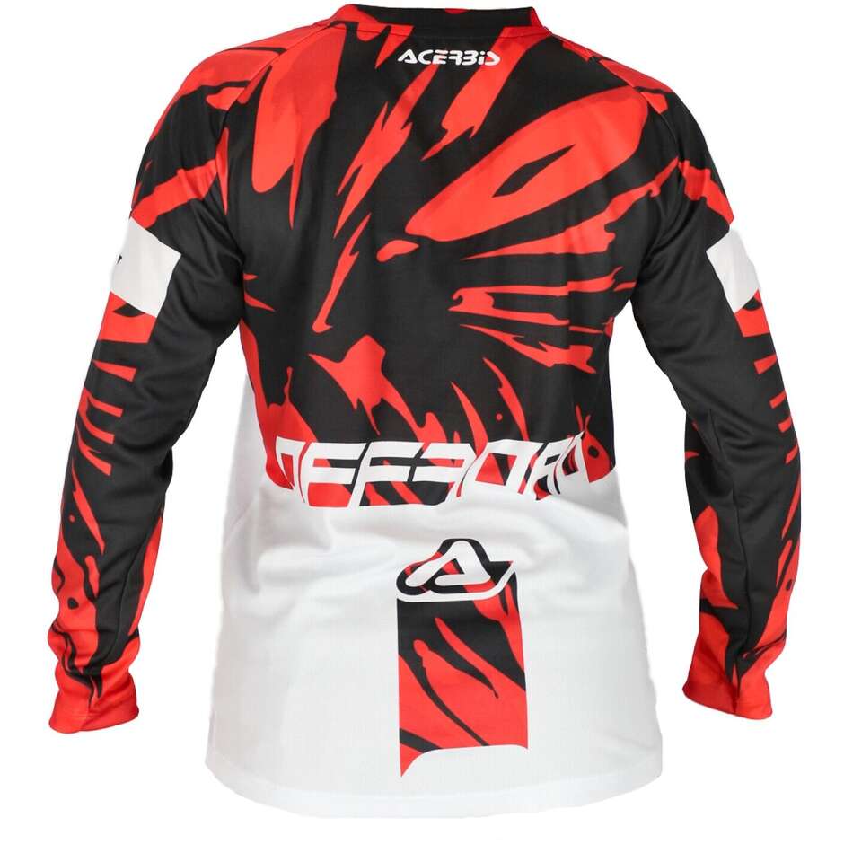 Acerbis MX-J KID FOUR MTB Child Motorcycle Jersey White Red