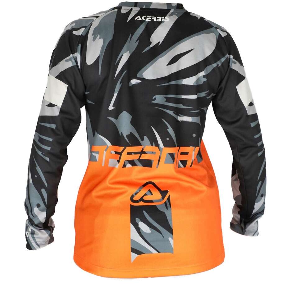 Acerbis MX-J KID FOUR Orange Gray MTB Child Motorcycle Jersey