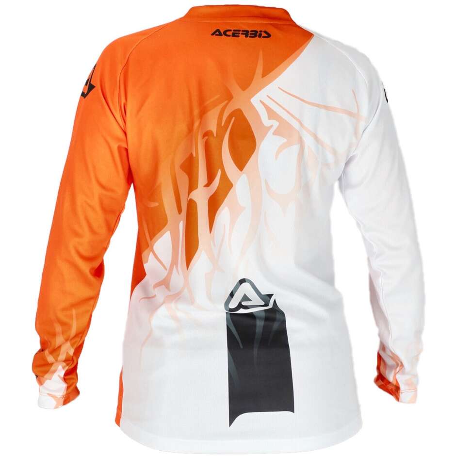 Acerbis MX-J KID THREE Orange White MTB Child Motorcycle Jersey