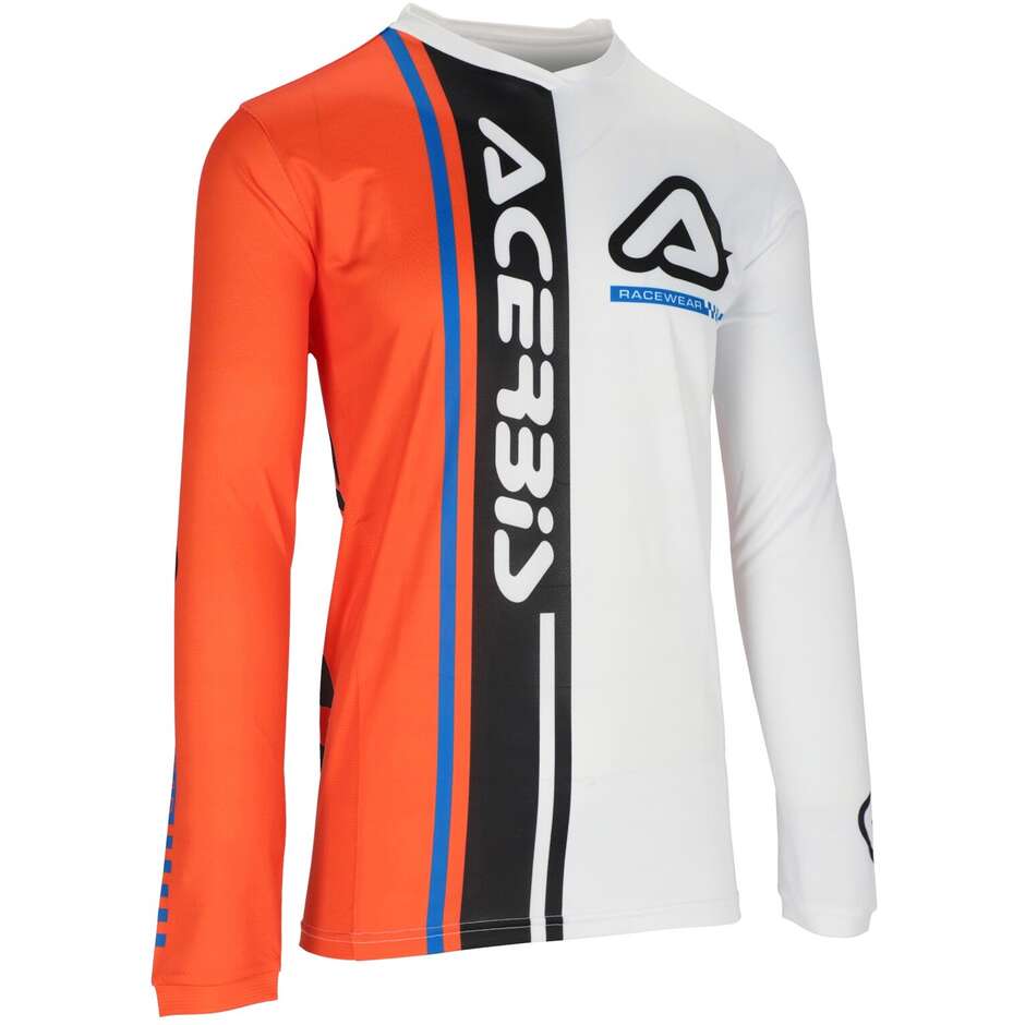 ACERBIS MX J-TRACK Connection MotoCross Enduro Trikot Weiß Orange