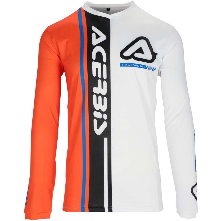 ACERBIS MX J-TRACK Connection MotoCross Enduro Trikot Weiß Orange