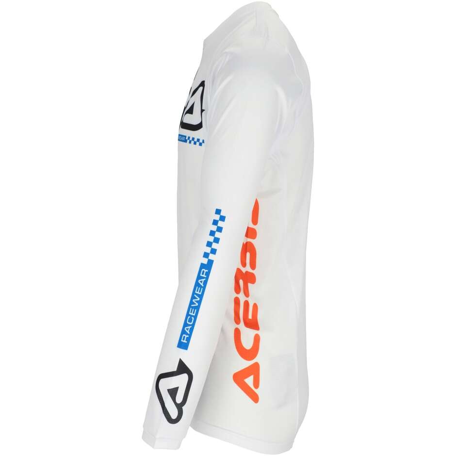ACERBIS MX J-TRACK Connection MotoCross Enduro Trikot Weiß Orange