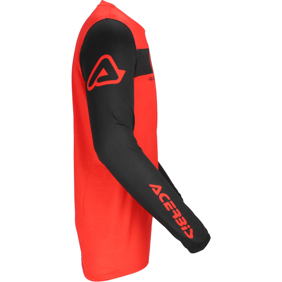 ACERBIS MX J-TRACK INC 2.0 Motocross Enduro Jersey Black Red