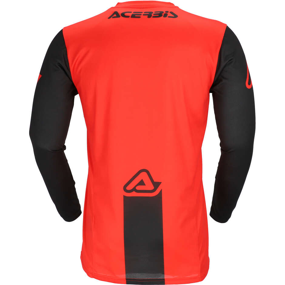 ACERBIS MX J-TRACK INC 2.0 Motocross Enduro Jersey Black Red