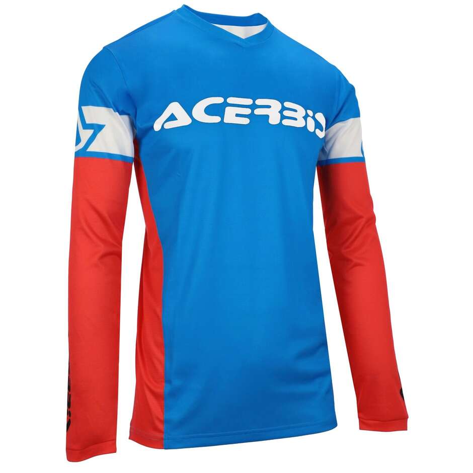 ACERBIS MX J-TRACK INC 2.0 Motocross Enduro Jersey Blue Red