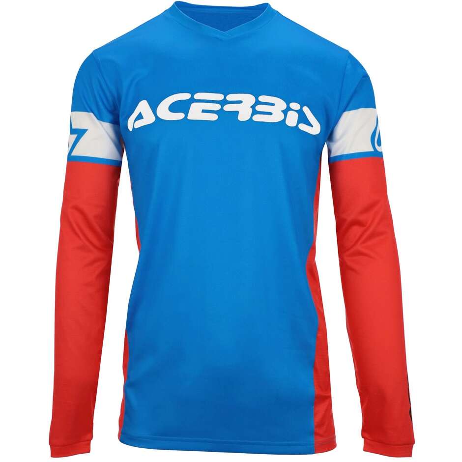 ACERBIS MX J-TRACK INC 2.0 Motocross Enduro Jersey Blue Red