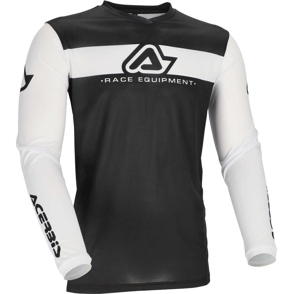 ACERBIS MX J-TRACK INC 2.0 Motocross-Enduro-Trikot Weiß Schwarz