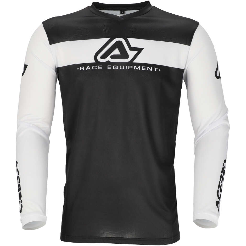 ACERBIS MX J-TRACK INC 2.0 Motocross-Enduro-Trikot Weiß Schwarz
