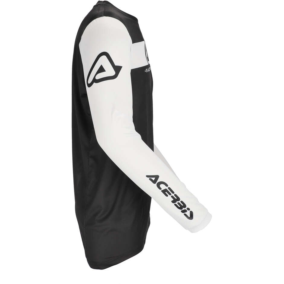 ACERBIS MX J-TRACK INC 2.0 Motocross-Enduro-Trikot Weiß Schwarz