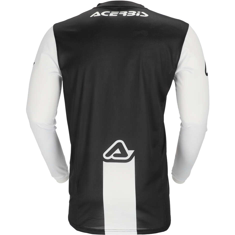 ACERBIS MX J-TRACK INC 2.0 Motocross-Enduro-Trikot Weiß Schwarz