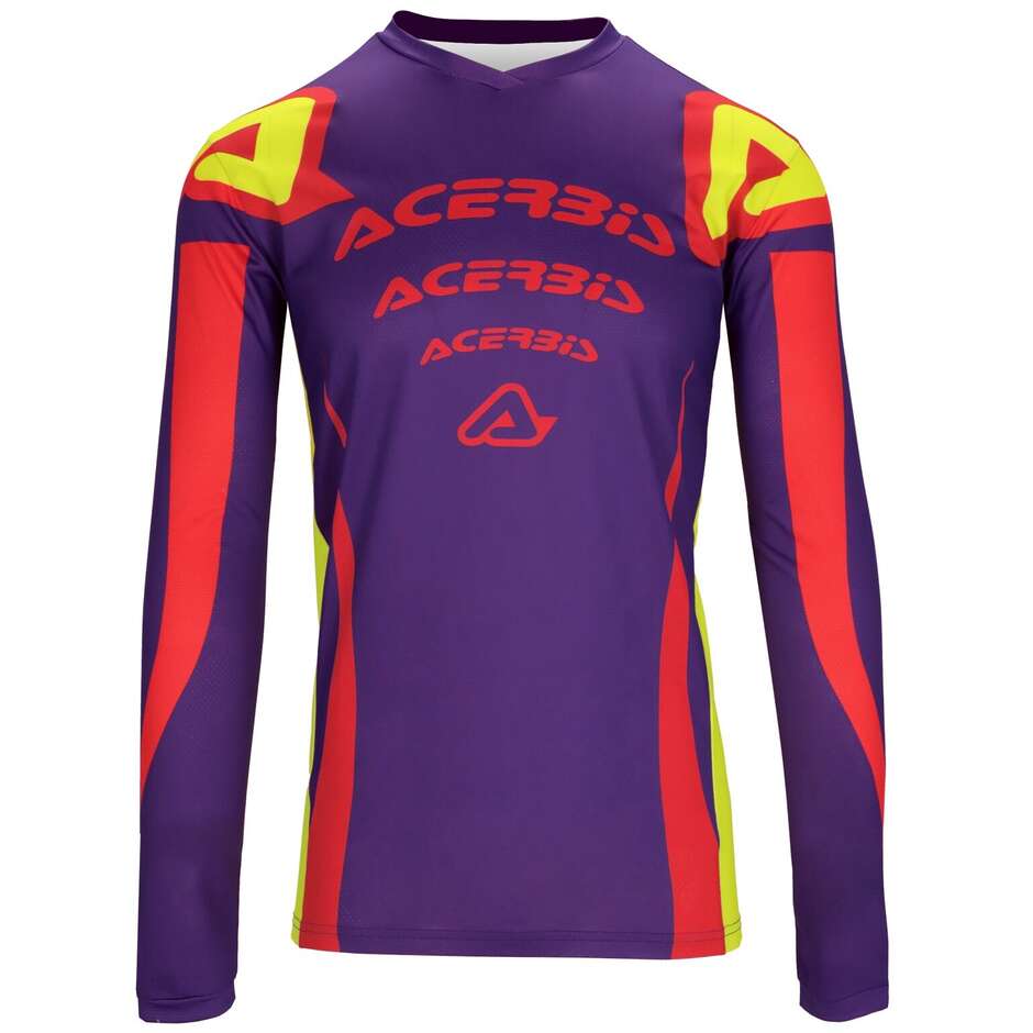 ACERBIS MX J-TRACK NASCAR Motocross Enduro Jersey Purple Red