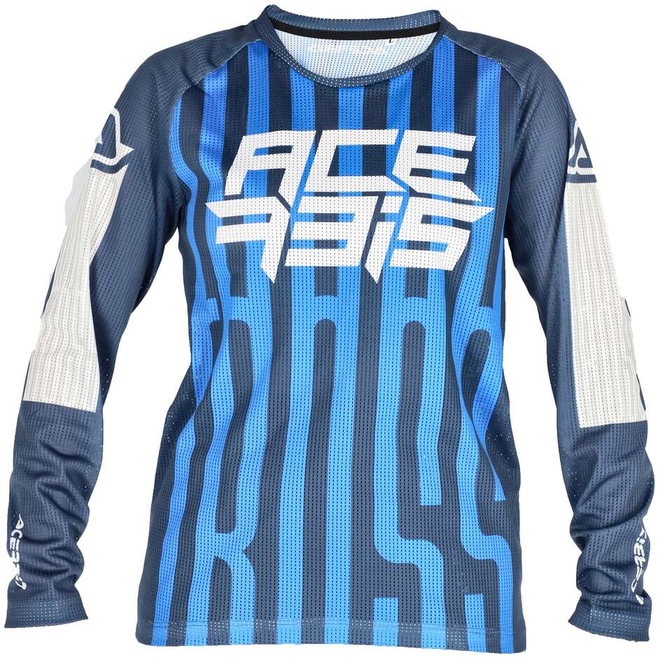 Acerbis MX-J WINDY FIVE VENTED Child MTB Motorcycle Jersey Blue White
