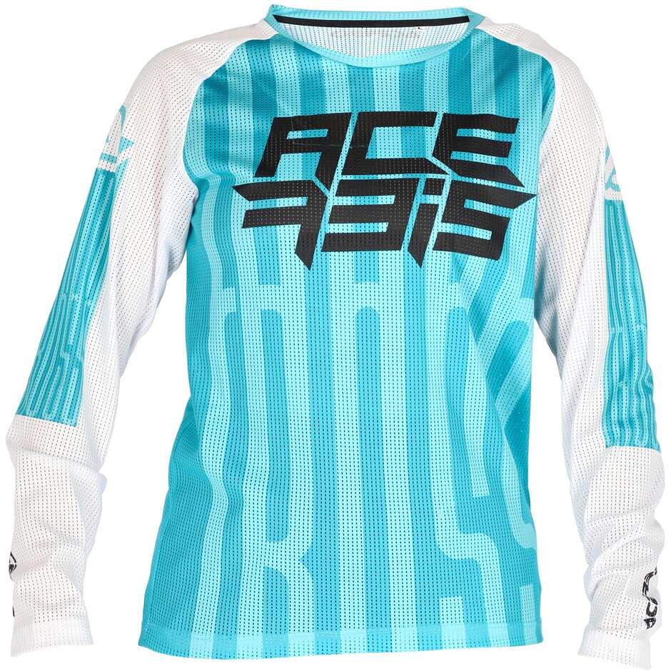 Acerbis MX-J WINDY FIVE VENTED Kid's MTB Motorcycle Jersey Green White