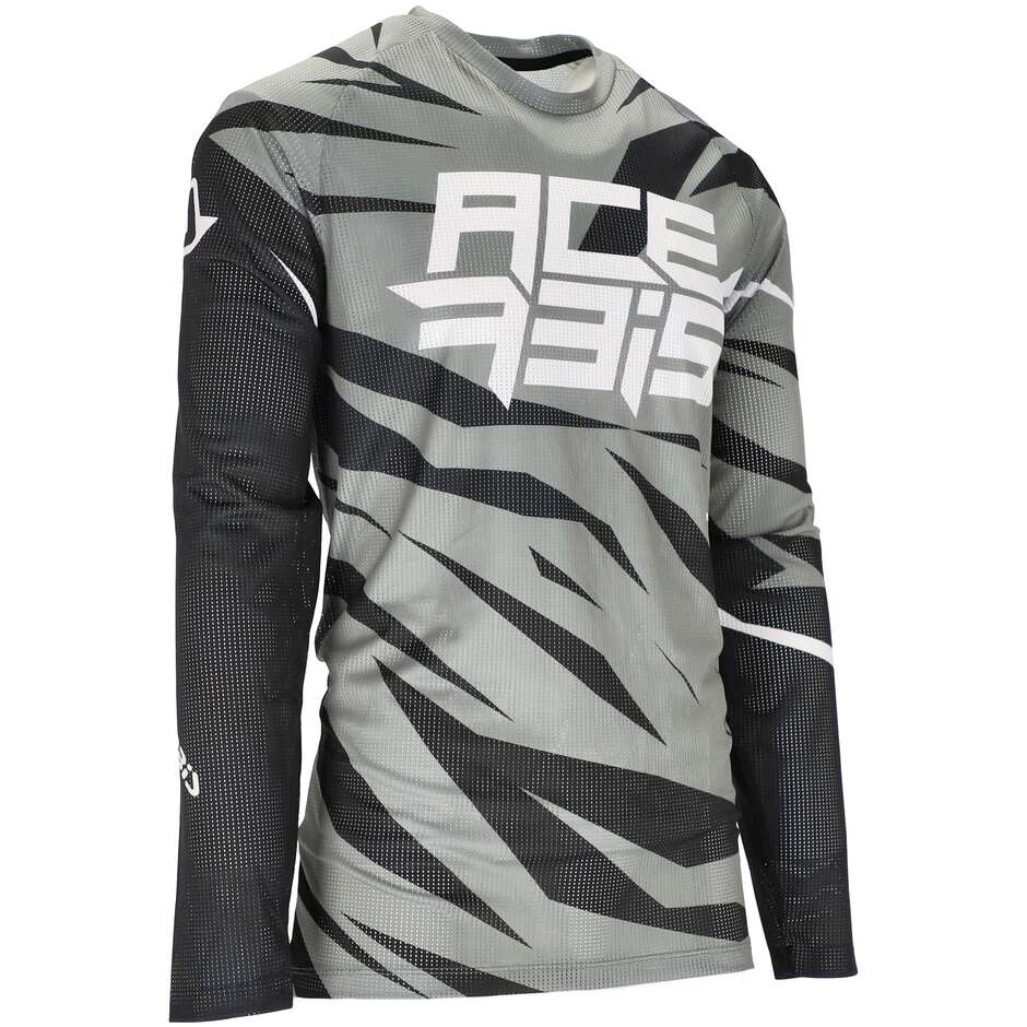 Acerbis MX J-WINDY FOUR VENTED Mtb Motorcycle Jersey Black Gray