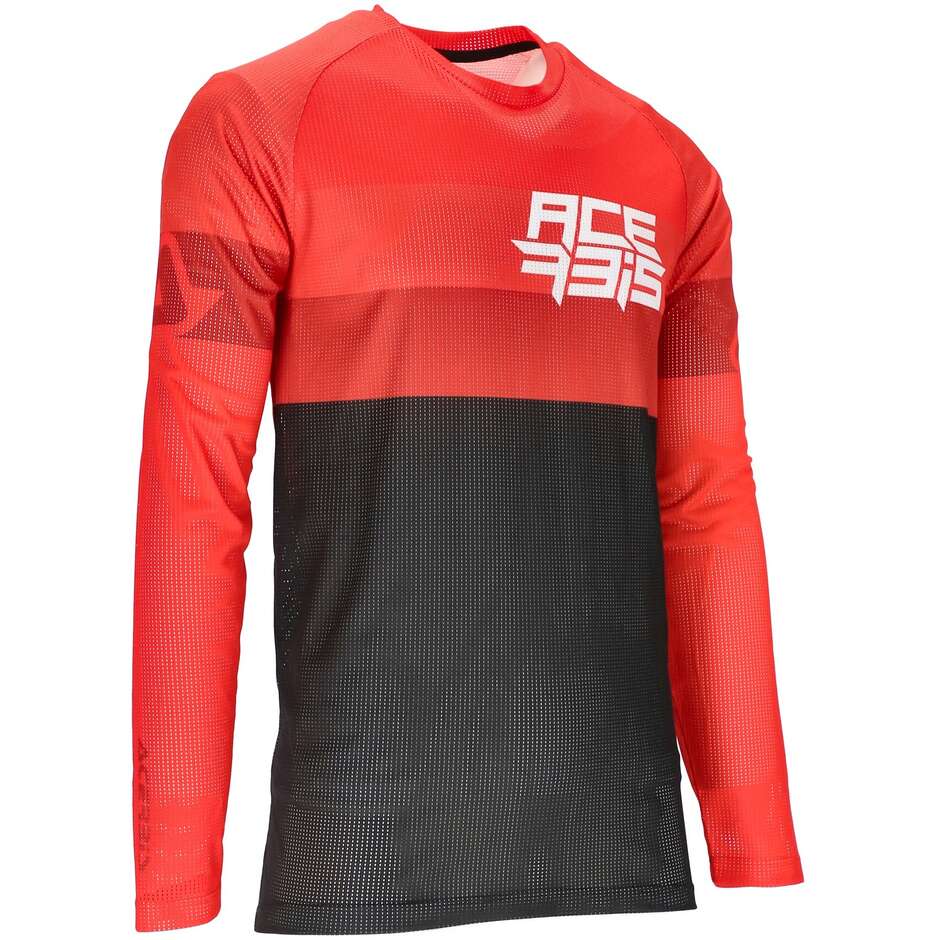 Acerbis MX J-WINDY THREE VENTED Mtb Motorcycle Jersey Red Black