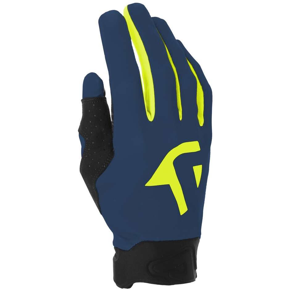 Acerbis MX LINEAR 2.0 Blue Yellow Cross Motorcycle Gloves