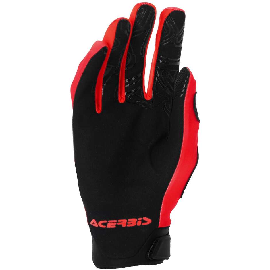 Acerbis MX LINEAR 2.0 Motocross Gloves Red Black