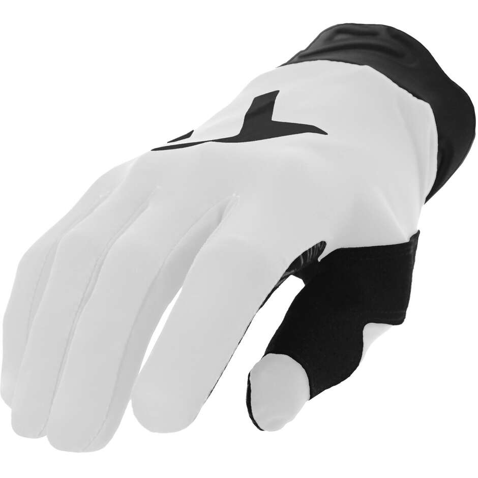 Acerbis MX LINEAR KID 2.0 Kinder-Moto-Cross-Handschuhe Weiß Schwarz