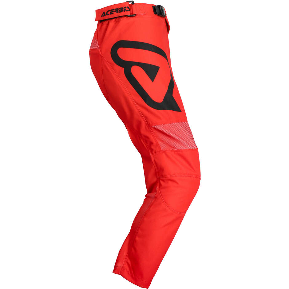 Acerbis MX LINEAR KID Kids Motocross Pants Black Red
