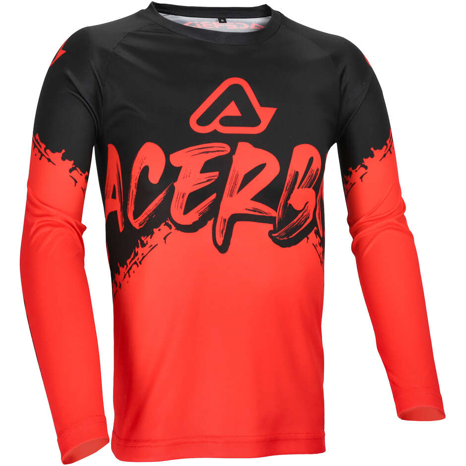 Acerbis MX LINEAR KID Kinder Motocross Trikot schwarz/rot