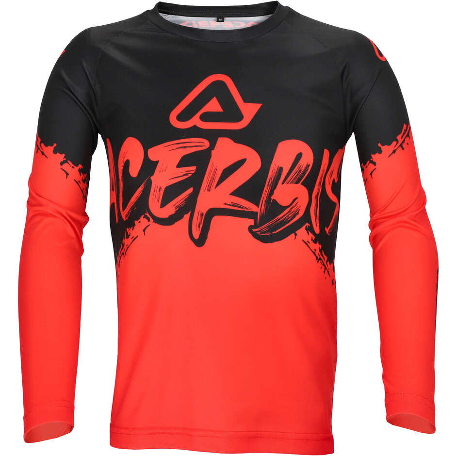 Acerbis MX LINEAR KID Kinder Motocross Trikot schwarz/rot