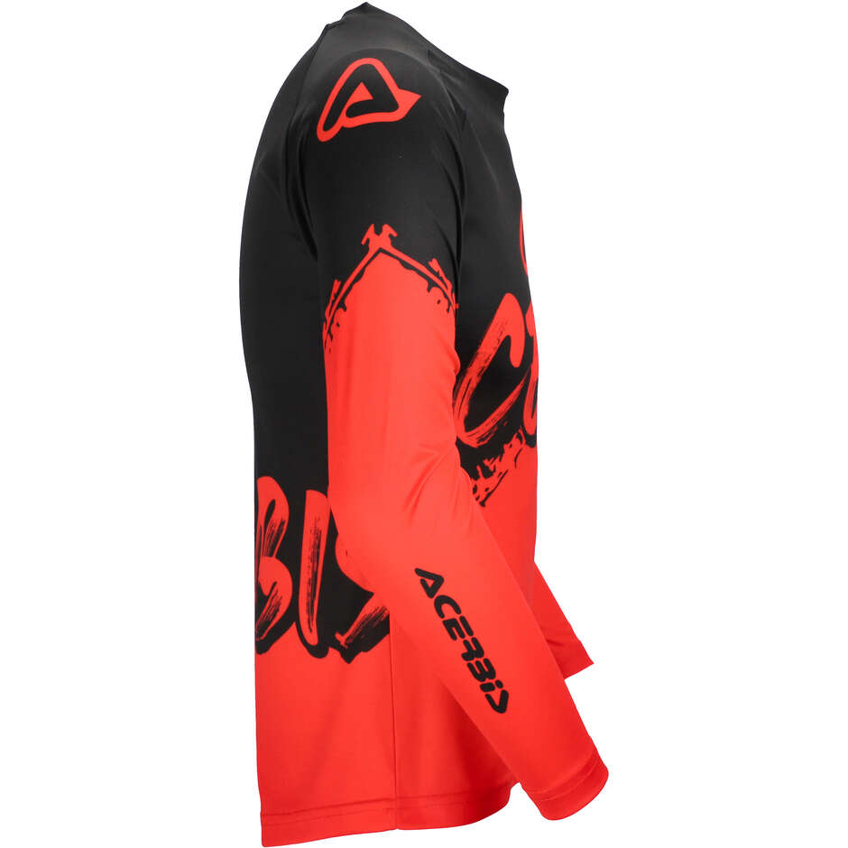 Acerbis MX LINEAR KID Kinder Motocross Trikot schwarz/rot