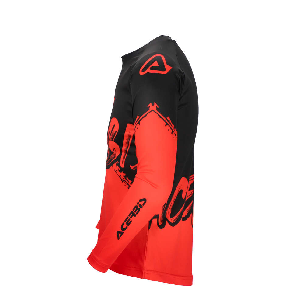 Acerbis MX LINEAR KID Kinder Motocross Trikot schwarz/rot