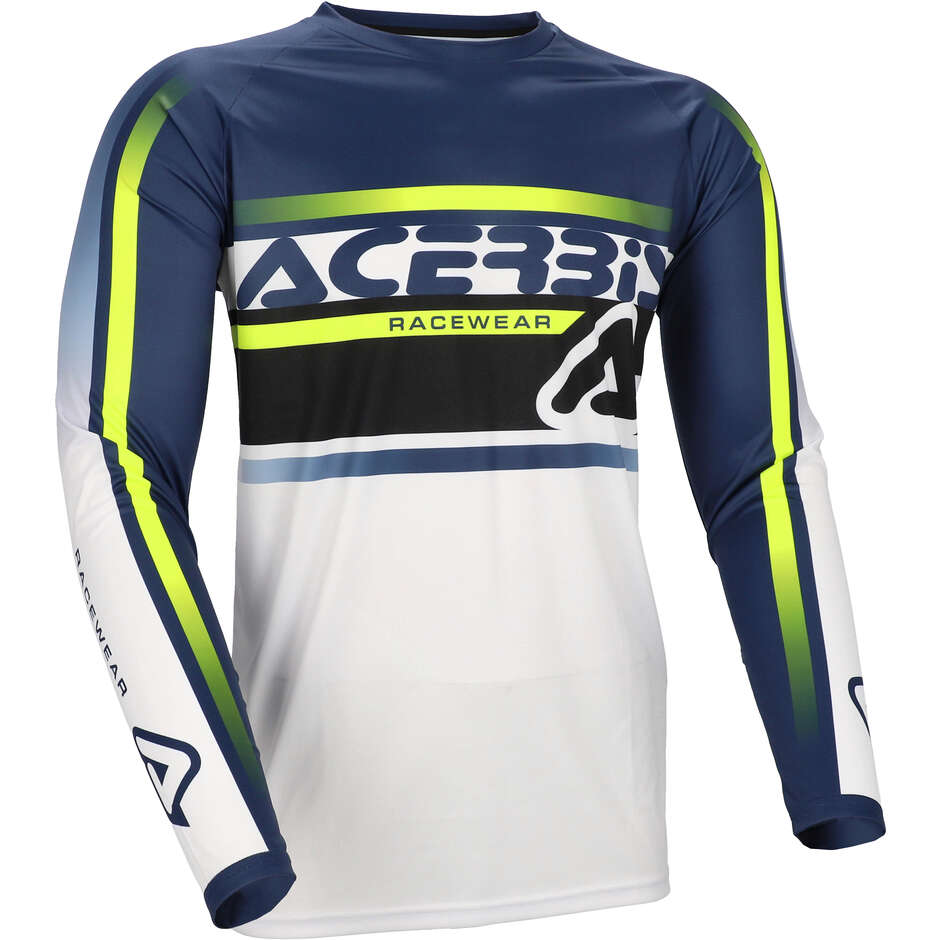 ACERBIS MX LINEAR LUGO Motocross Enduro Trikot Blau Gelb