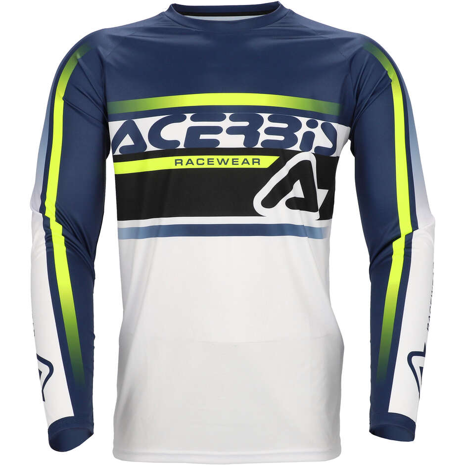 ACERBIS MX LINEAR LUGO Motocross Enduro Trikot Blau Gelb