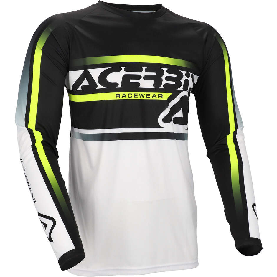 ACERBIS MX LINEAR LUGO Motocross Enduro Trikot Schwarz Weiß