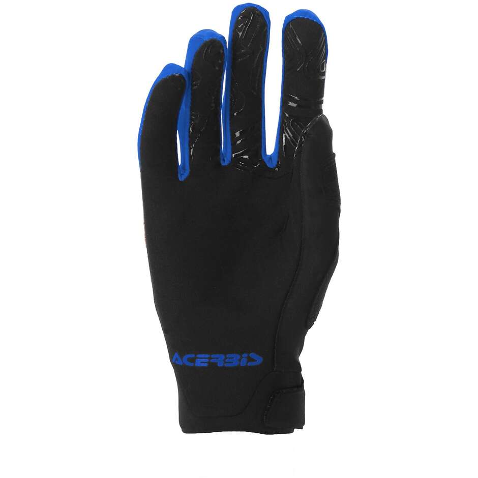 Acerbis MX LINEAR Offroad-Handschuhe Blau Schwarz