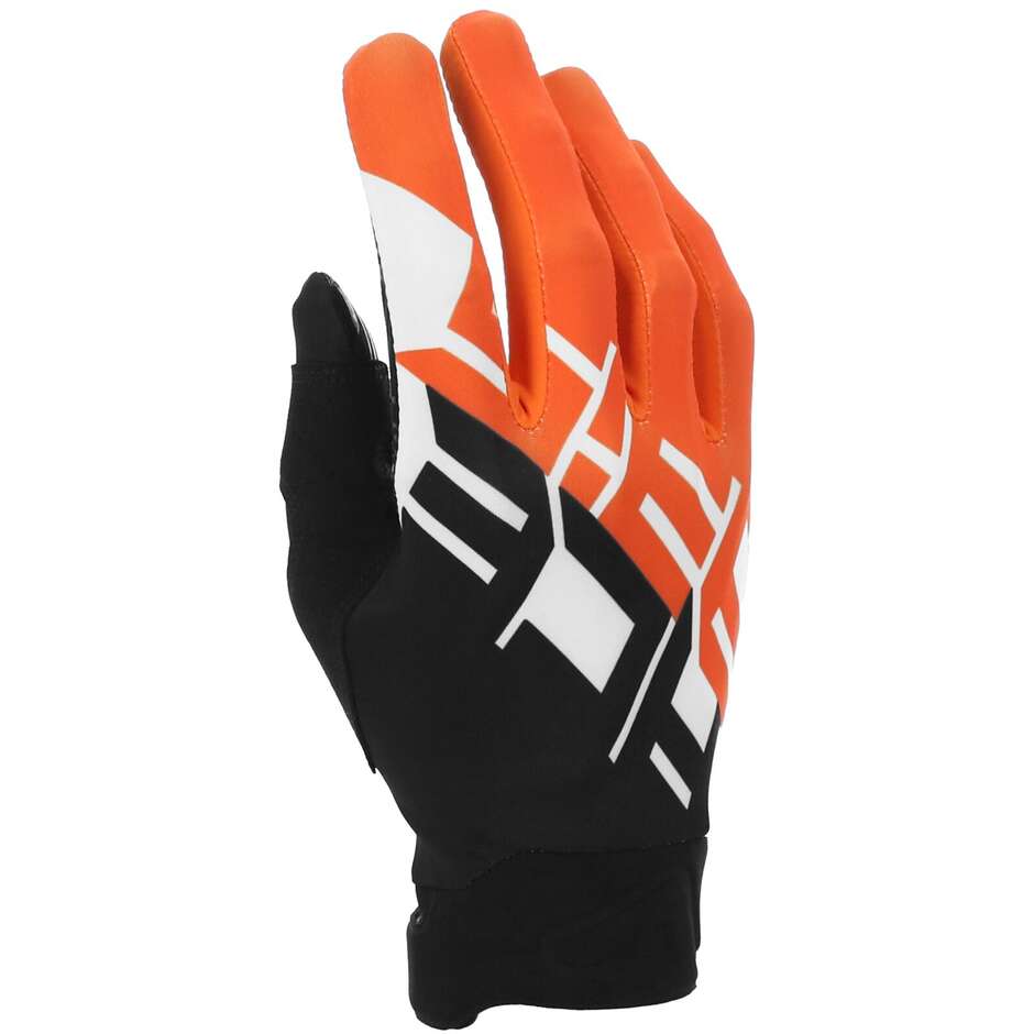 Acerbis MX LINEAR Offroad-Handschuhe Orange Schwarz