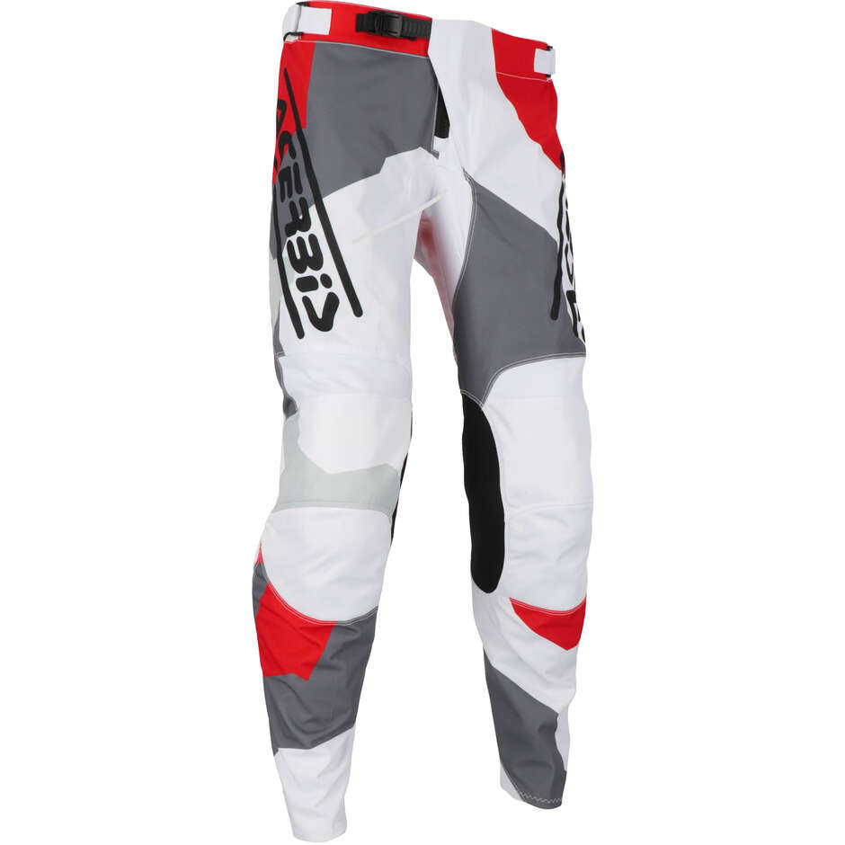 ACERBIS MX LINEAR SUMBAWA Motocross Enduro Pants White Grey Red