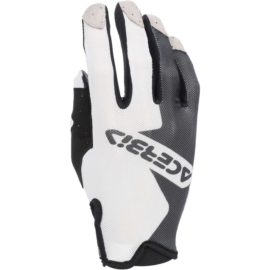 Acerbis MX-P 2.0 Vented Cross Enduro Motorcycle Gloves Black White