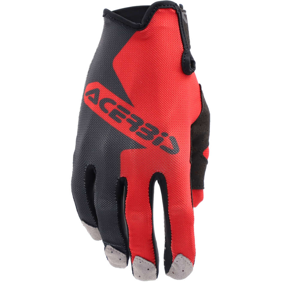 Acerbis MX-P 2.0 Vented Motocross Enduro Handschuhe Rot Schwarz