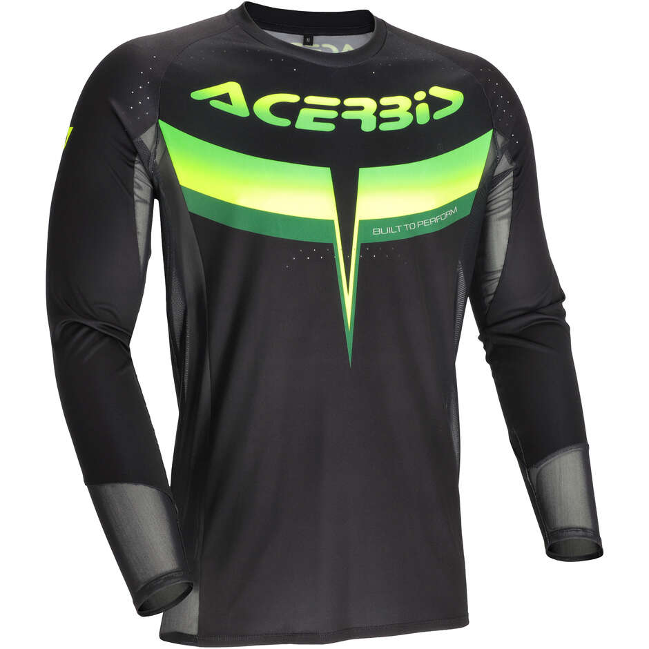 Acerbis MX TRACK 2.0 Motocross-Trikot Schwarz Grün