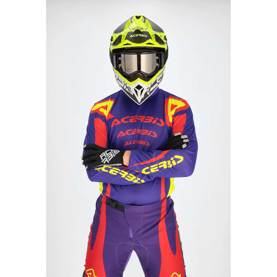 Acerbis MX TRACK ASKAR Purple Red Cross Enduro Motorcycle Pants