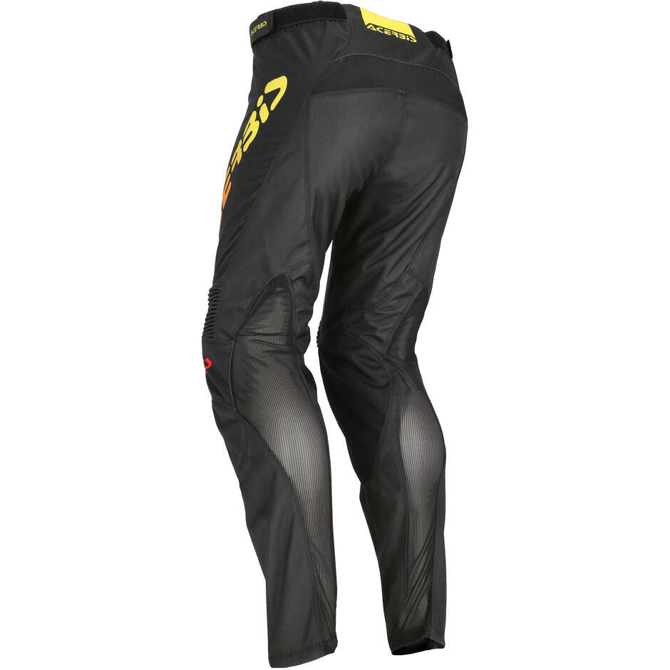 Acerbis MX TRACK INC. Motocross Enduro Pants Black Yellow