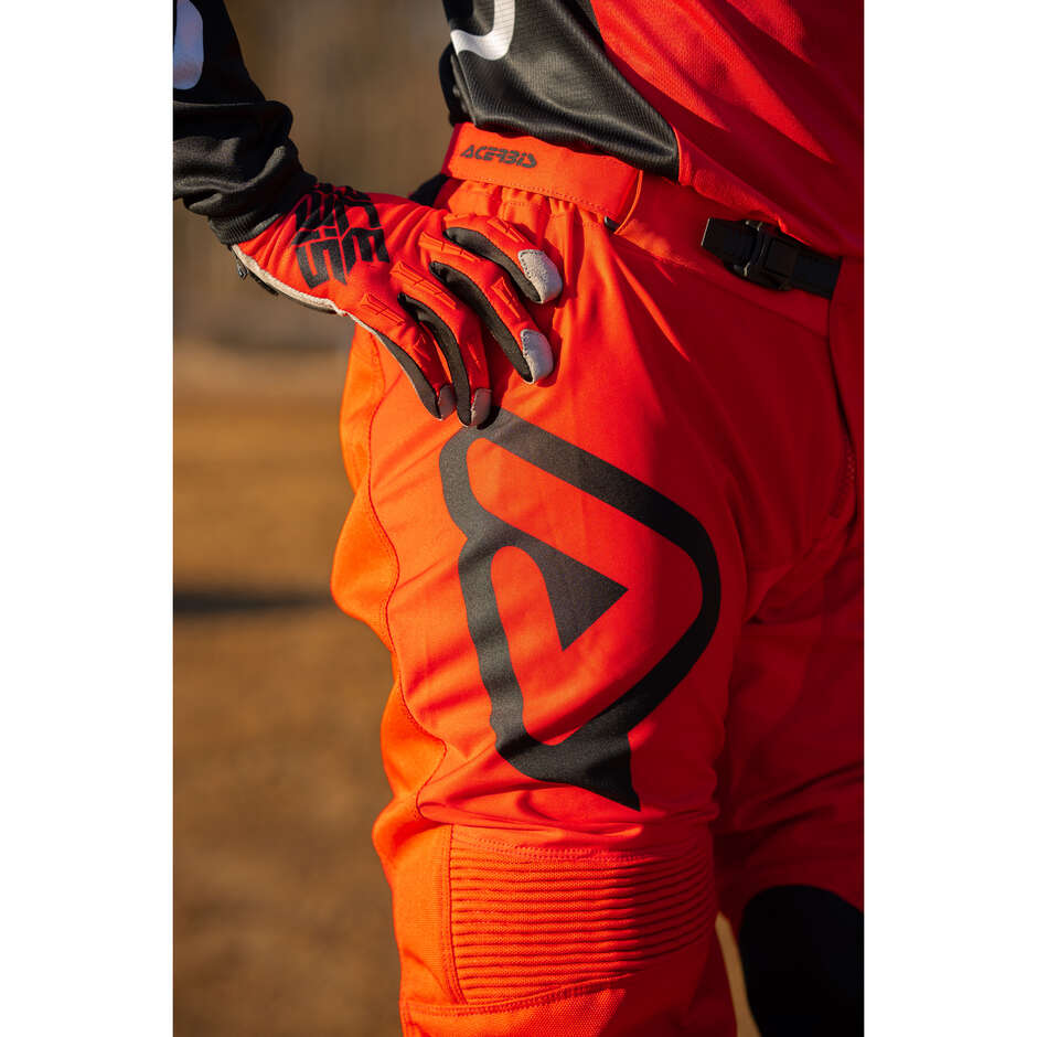 Acerbis MX TRACK INC. Motocross Enduro Pants Red Black